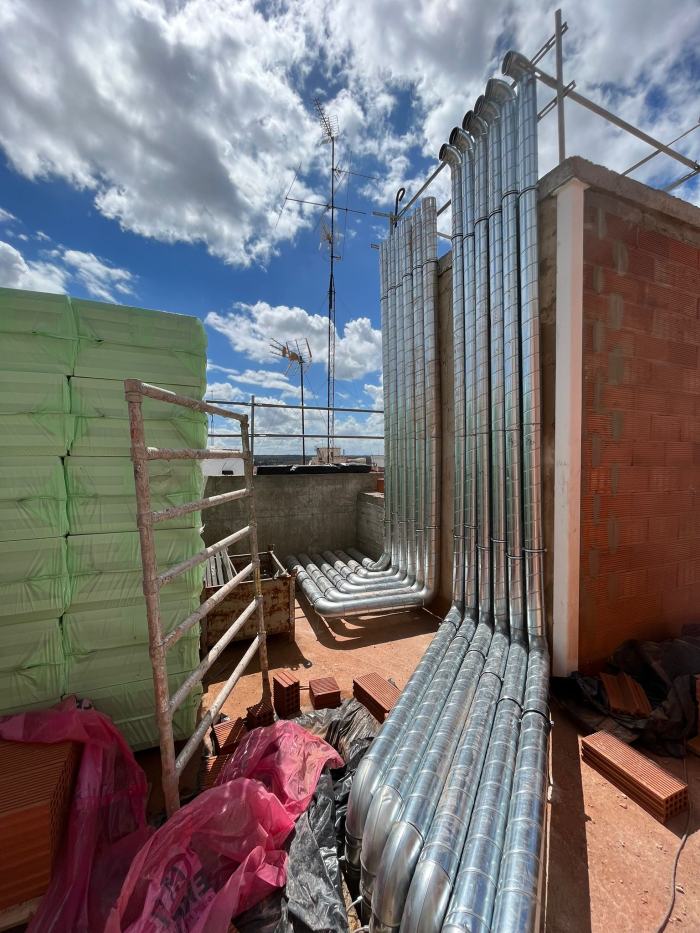 Instalación del sistema de ventilación forzada de humos y CO